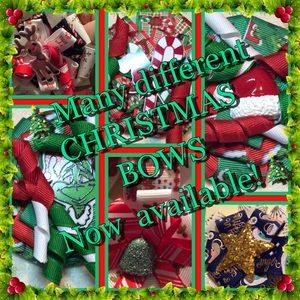 Girls Handmade Christmas Bows